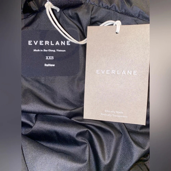 Everlane‎ The ReNew Puffer Long Hooded Oversize Coat Women XXS NEW Sustainable - Picture 3 of 7